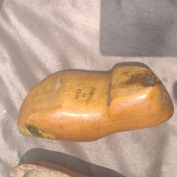 Hand-Painted Wooden Clogs - Picture 2 of 4